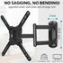 MOUNTUP TV Wall Mounts TV Bracket for Most 26-55 Inches TVs, Full Motion TV Wall Mount with Swivel and Extend 17.7 Inch, TV Mount with Swivel Articulating Arm, Max VESA 400x400mm, MU0009